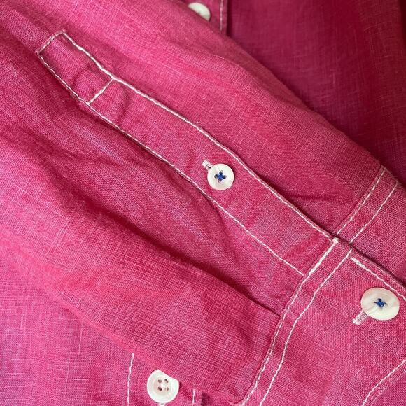 Tommy Bahama XXL Men’s Linen Shirt | Hot Pink, Relax Fit, 100% Linen NWOT $159 - Picture 8 of 8